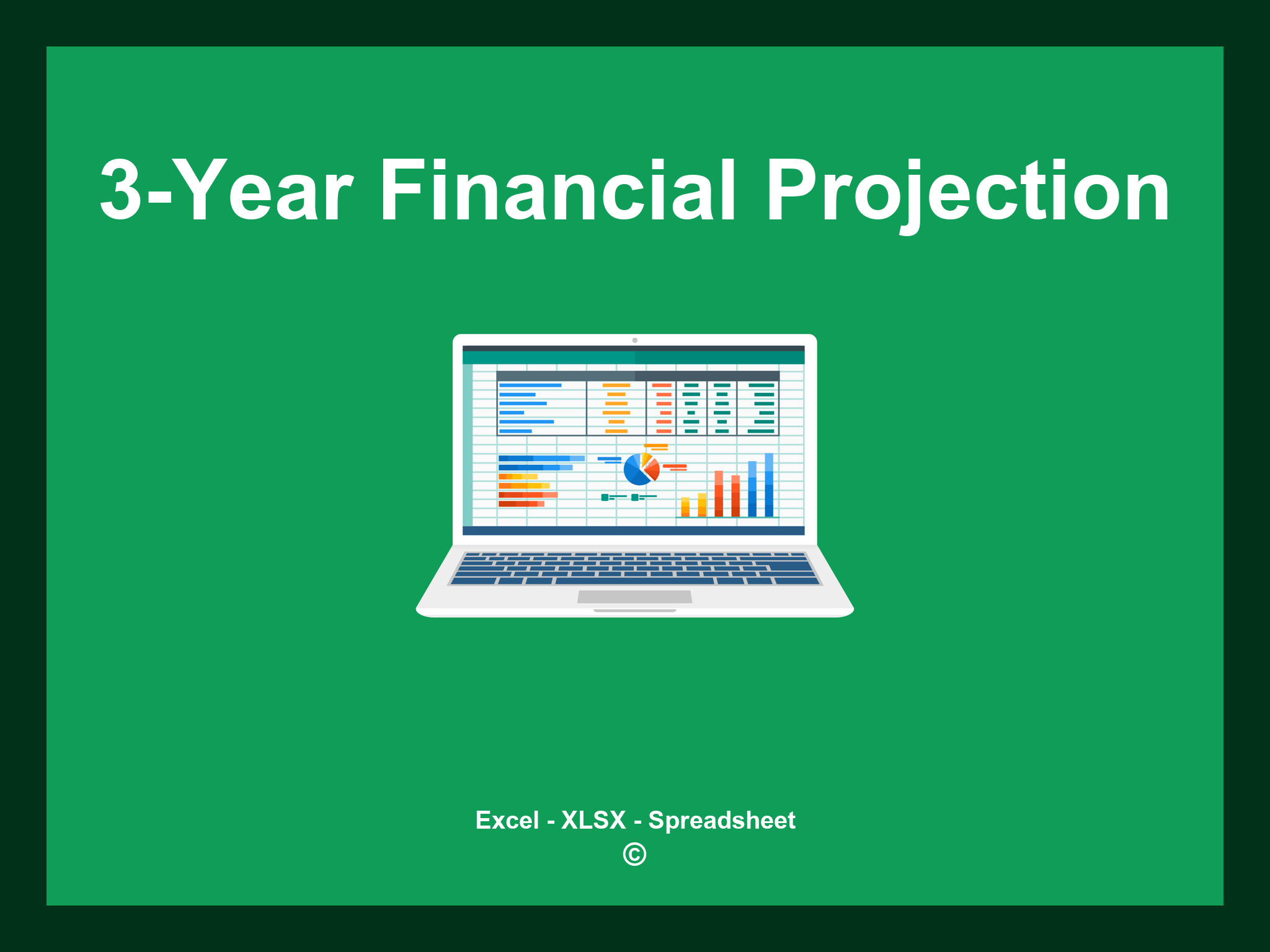 3-Year Financial Projection Template Excel